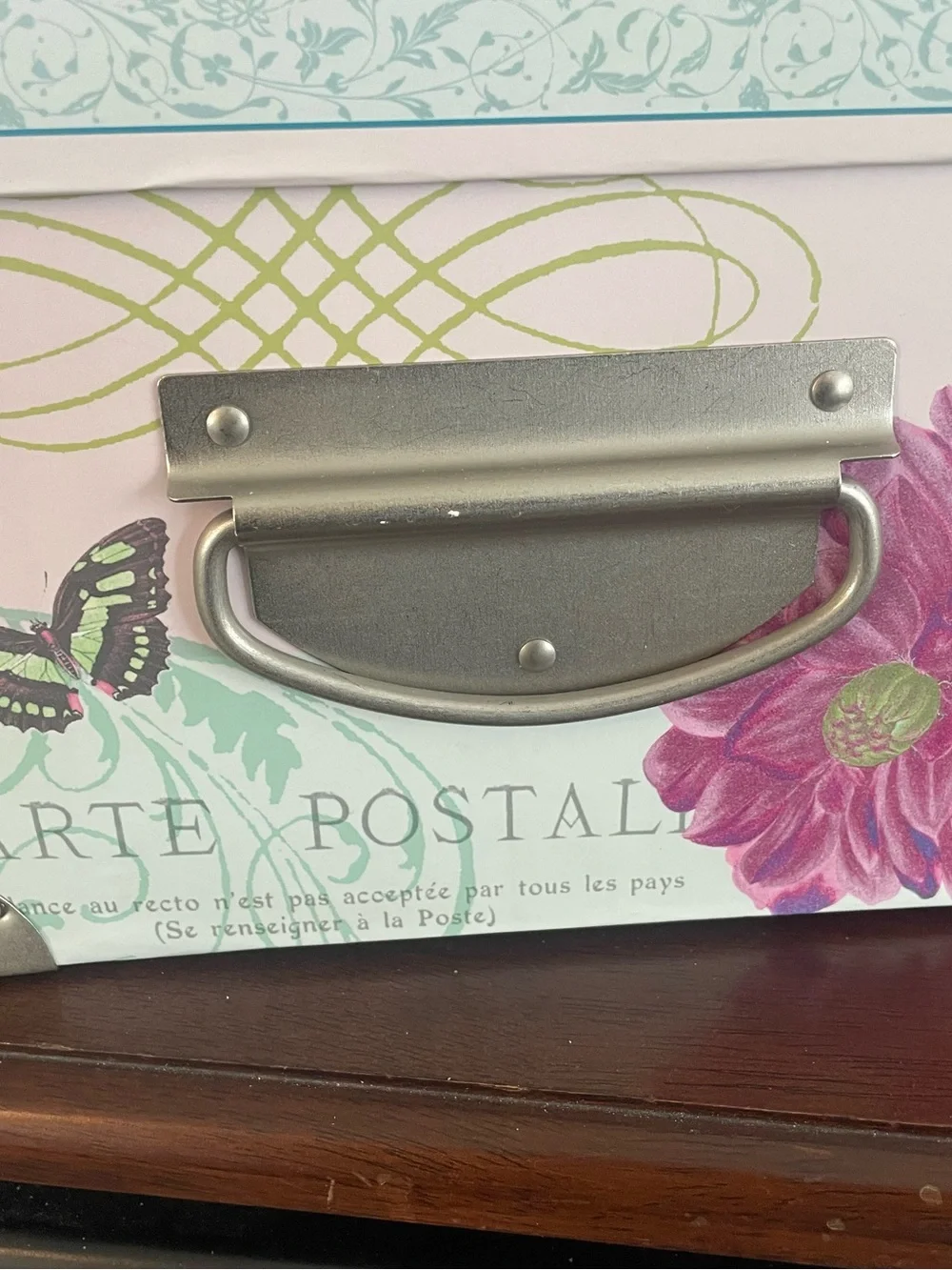 Floral Bird Decorative Storage Box - Pink & Teal